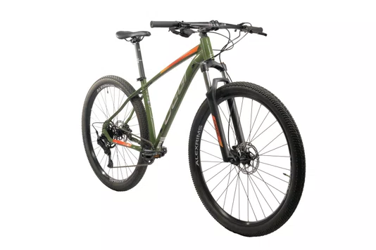 Bicicleta 29 Oggi Big Wheel 7.0 2026 Cues 9v Verde/Laranja Tamanho 17