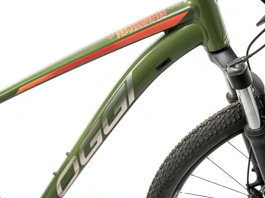 Bicicleta 29 Oggi Big Wheel 7.0 2026 Cues 9v Verde/Laranja Tamanho 19