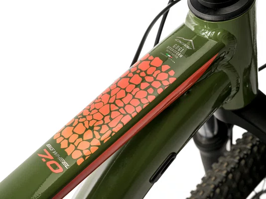 Bicicleta 29 Oggi Big Wheel 7.0 2026 Cues 9v Verde/Laranja Tamanho 19