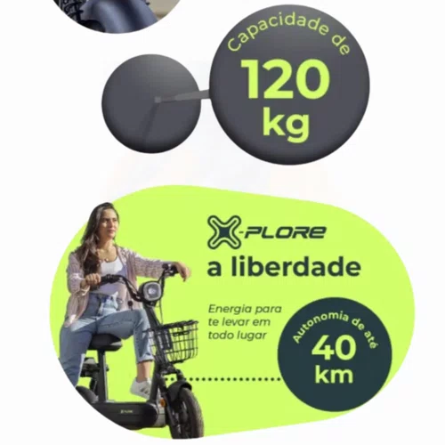 BIC ELETRICA XPLORER URBAN AUTOPROPELIDA 500W