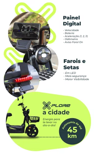 BIC ELETRICA XPLORER VENTURE AUTOPROPELIDA 600W