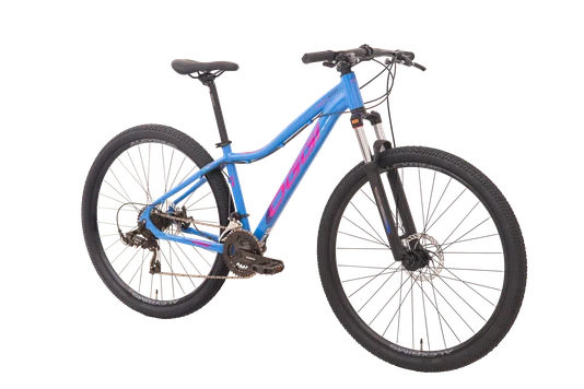 Bicicleta Oggi Aro 29 Float Sport 21v Tourney Azul/Rosa/Roxo T15,5