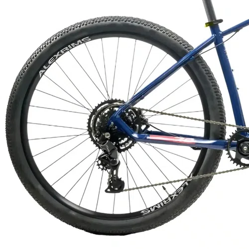 Bicicleta 29 Oggi Big Wheel 7.0 2026 Cues 9v Azul/Vermelho Tamanho 17