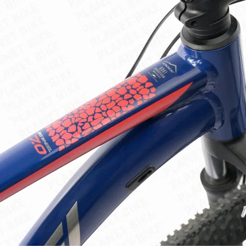 Bicicleta 29 Oggi Big Wheel 7.0 2026 Cues 9v Azul/Vermelho Tamanho 17