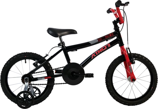 Bicicleta Aro 16 Athor ATX Preto/Vermelho