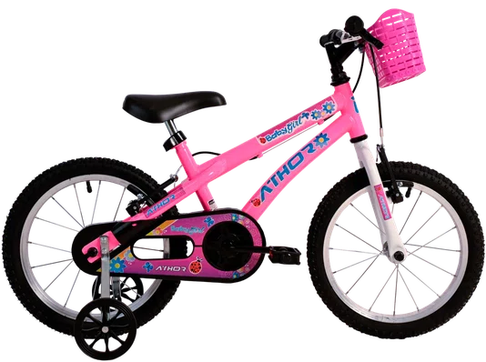 Bicicleta Aro 16 Athor Baby Girl Rosa