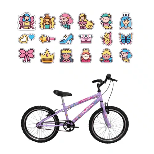 Bicicleta Aro 20 Kami STAR KID Lilas