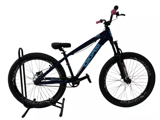 Bicicleta Aro 26 Gios 4Trix Azul/Rosa Bicicleta Aro 26 Gios 4Trix Azul/Rosa