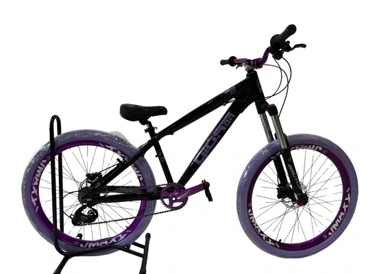 Bicicleta Aro 26 Gios 4Trix Preto/Roxo Bicicleta Aro 26 Gios 4Trix Preto/Roxo