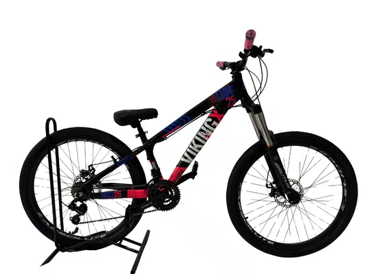 Bicicleta Aro 26 Vikingx TUFF X25 Preto/Rosa
