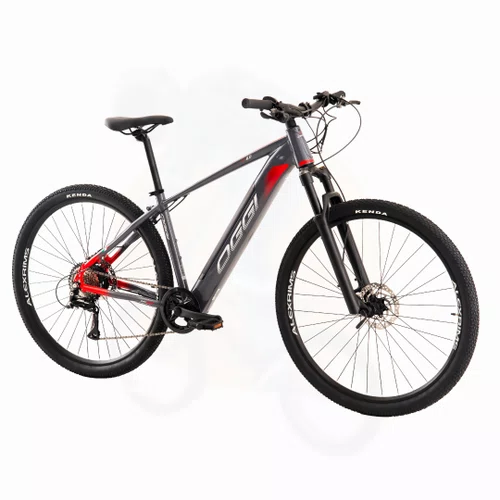 Bicicleta Eletrica Aro 29 Big Wheel 8.0 Acera 8v Cinza/Vermelho L