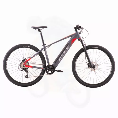 Bicicleta Eletrica Aro 29 Big Wheel 8.0 Acera 8v Cinza/Vermelho L