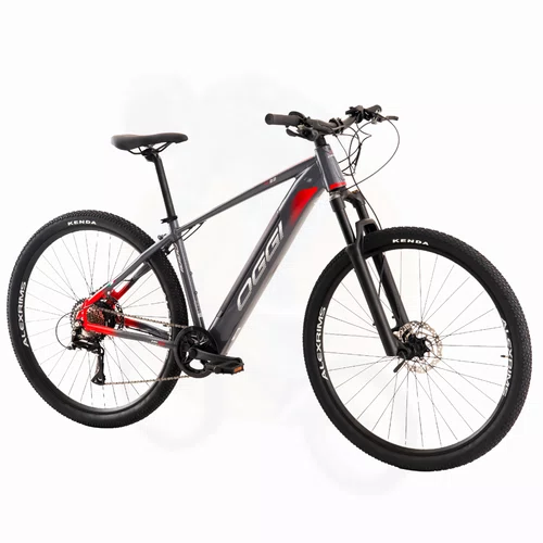 Bicicleta Eletrica Aro 29 Big Wheel 8.0 Acera 8v Cinza/Vermelho L