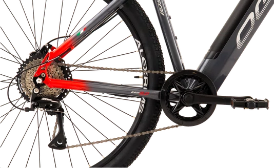 Bicicleta Eletrica Aro 29 Big Wheel 8.0 Acera 8v Cinza/Vermelho M