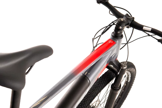 Bicicleta Eletrica Aro 29 Big Wheel 8.0 Acera 8v Cinza/Vermelho M