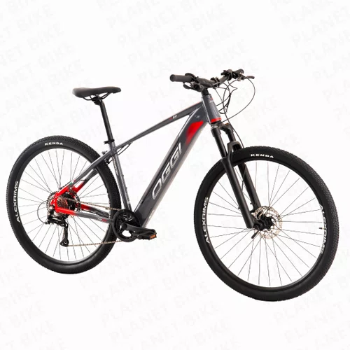 Bicicleta Eletrica Aro 29 Big Wheel 8.0 Acera 8v Cinza/Vermelho M