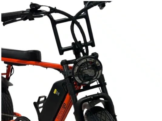 Bicicleta Eletrica StreetGO S12 Shimano 7v Laranja/Preto