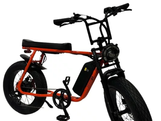 Bicicleta Eletrica StreetGO S12 Shimano 7v Laranja/Preto