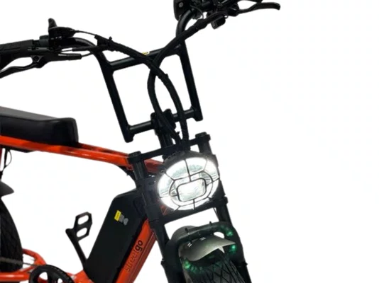 Bicicleta Eletrica StreetGO S12 Shimano 7v Laranja/Preto