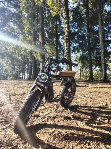 Bicicleta Eletrica StreetGO S12 Shimano 7v Preto/Caramelo