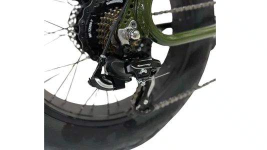 Bicicleta Eletrica StreetGO S12 Shimano 7v Verde/Preto