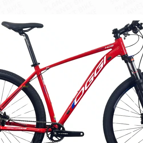 Bicicleta Oggi Aro 29 Hacker HDS 1X8 Essa Vermelho/Branco/Azul T19 2025