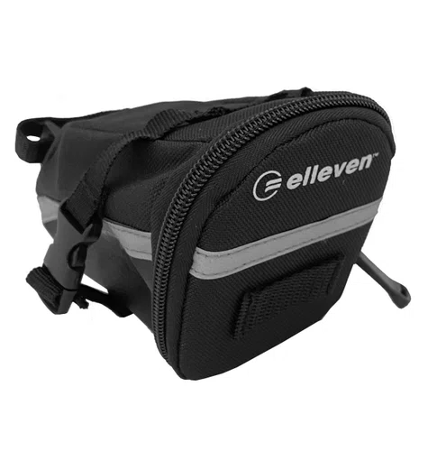 Bolsa de Selim Velcro 1,2L Preta/Cinza Elleven