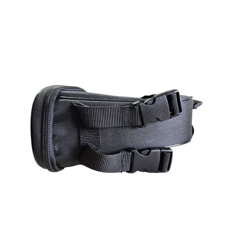 Bolsa de Selim Velcro 1L Preta/Cinza Elleven
