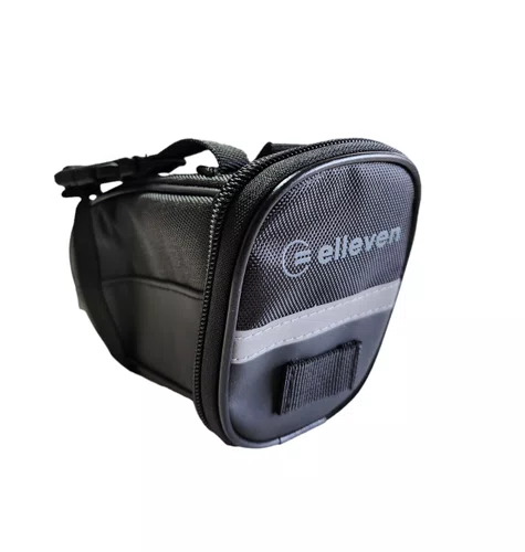Bolsa de Selim Velcro 1L Preta/Cinza Elleven