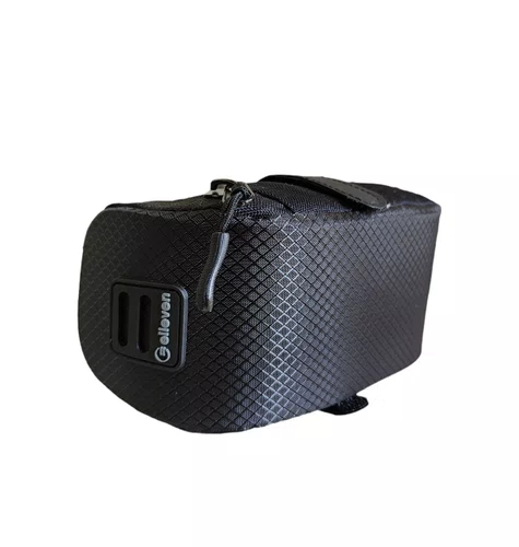 Bolsa de Selim Velcro 800ml Preta/Cinza Elleven