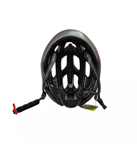 Capacete  Adulto InMode Race Elleven Preto/Vermelho L 57/62
