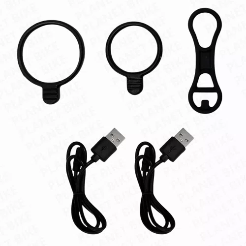 Farol e pisca power ligth 350 lum. USB Elleven