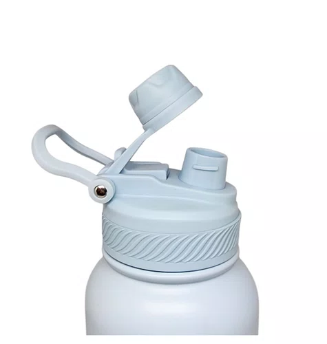 GARRAFA ELLEVEN TERMICA PREMIUM INOX 1000ML MULTI BICO AZUL