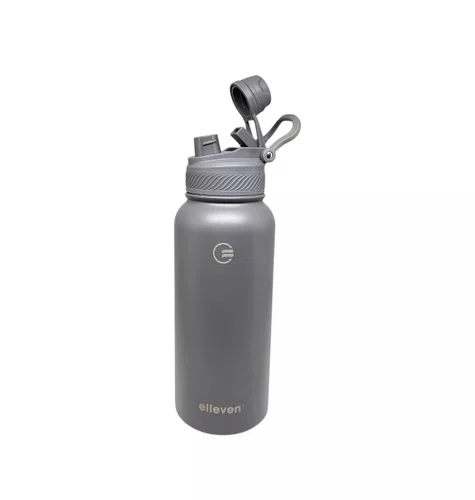GARRAFA ELLEVEN TERMICA PREMIUM INOX 1000ML MULTI BICO CINZA