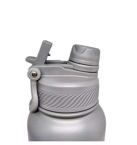 GARRAFA ELLEVEN TERMICA PREMIUM INOX 1000ML MULTI BICO CINZA