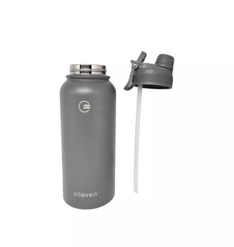 GARRAFA ELLEVEN TERMICA PREMIUM INOX 1000ML MULTI BICO CINZA