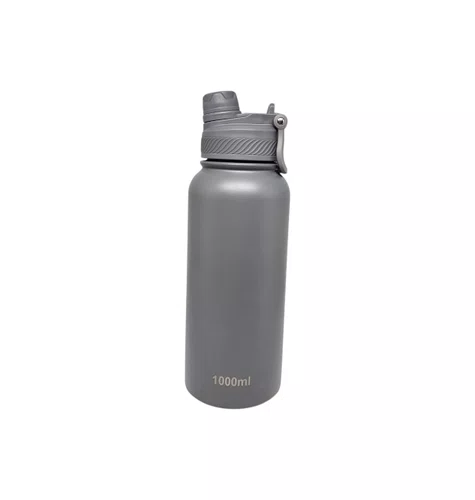 GARRAFA ELLEVEN TERMICA PREMIUM INOX 1000ML MULTI BICO CINZA