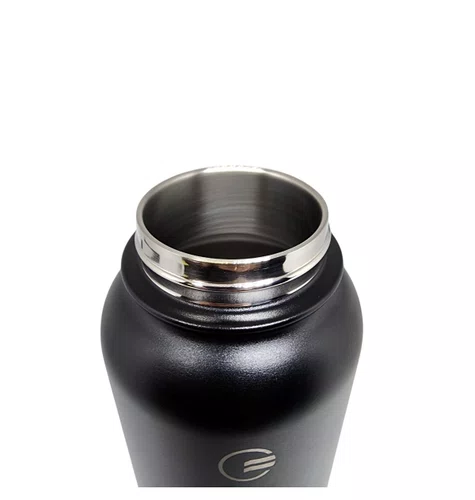GARRAFA ELLEVEN TERMICA PREMIUM INOX 1000ML MULTI BICO PRETA