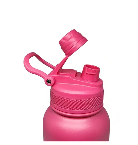 GARRAFA ELLEVEN TERMICA PREMIUM INOX 1000ML MULTI BICO ROSA