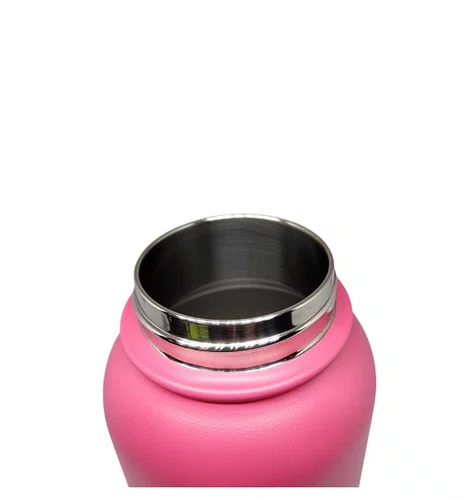 GARRAFA ELLEVEN TERMICA PREMIUM INOX 1000ML MULTI BICO ROSA
