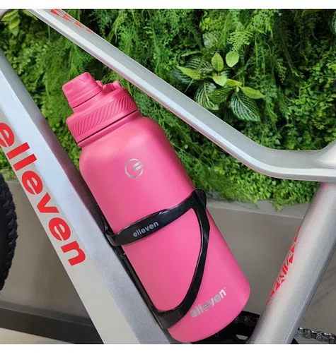 GARRAFA ELLEVEN TERMICA PREMIUM INOX 1000ML MULTI BICO ROSA