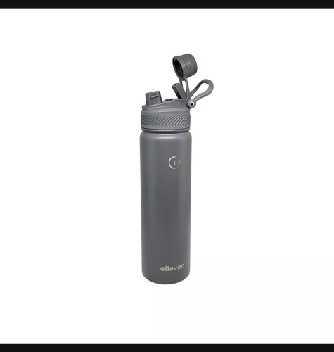GARRAFA ELLEVEN TERMICA PREMIUM INOX 650ML MULTI BICO CINZA