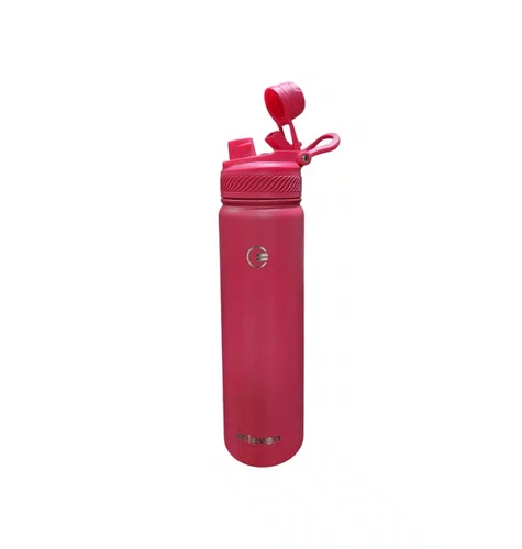 GARRAFA ELLEVEN TERMICA PREMIUM INOX 650ML MULTI BICO ROSA