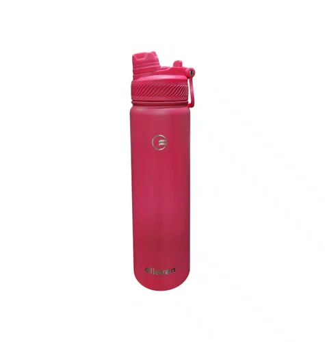 GARRAFA ELLEVEN TERMICA PREMIUM INOX 650ML MULTI BICO ROSA