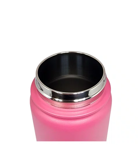 GARRAFA ELLEVEN TERMICA PREMIUM INOX 650ML MULTI BICO ROSA