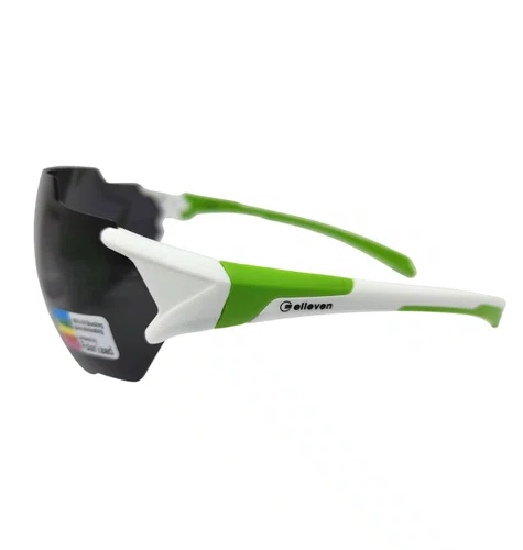 OCULOS CICLISMO EL56 LENTE POLARIZADA BRANCO/VERDE