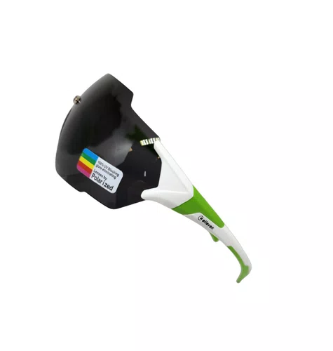OCULOS CICLISMO EL56 LENTE POLARIZADA BRANCO/VERDE