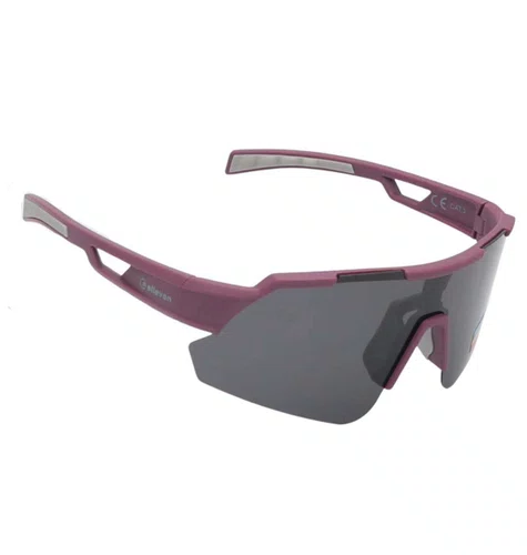 OCULOS CICLISMO EL61 LENTE POLARIZADA ROXO/CINZA