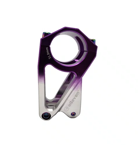Suporte Guidão Elleven Roxo/Prata 31,8mm