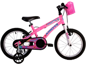 Bicicleta Aro 16 Athor Baby Girl Rosa Bicicleta Aro 16 Athor Baby Girl Rosa